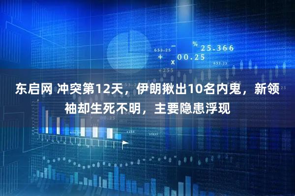 东启网 冲突第12天，伊朗揪出10名内鬼，新领袖却生死不明，主要隐患浮现